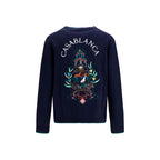 Casablanca Blue Wool Oves Aries Cardigan Casablanca
