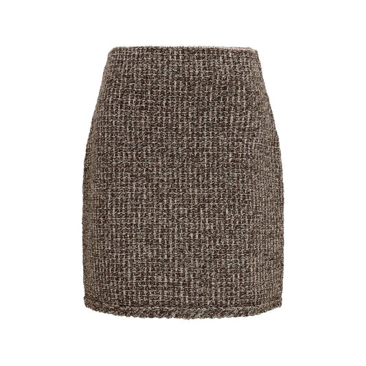Fabiana Filippi Brown Polyamide Mini Skirt
