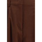 Fabiana Filippi Brown Cotton Casual Pants