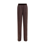 Tom Ford Brown Silk Casual Pants Tom Ford