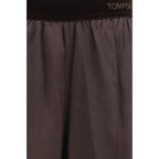 Tom Ford Brown Silk Casual Pants Tom Ford