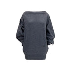 MM6 Gray Wool Oves Aries Casual Dress