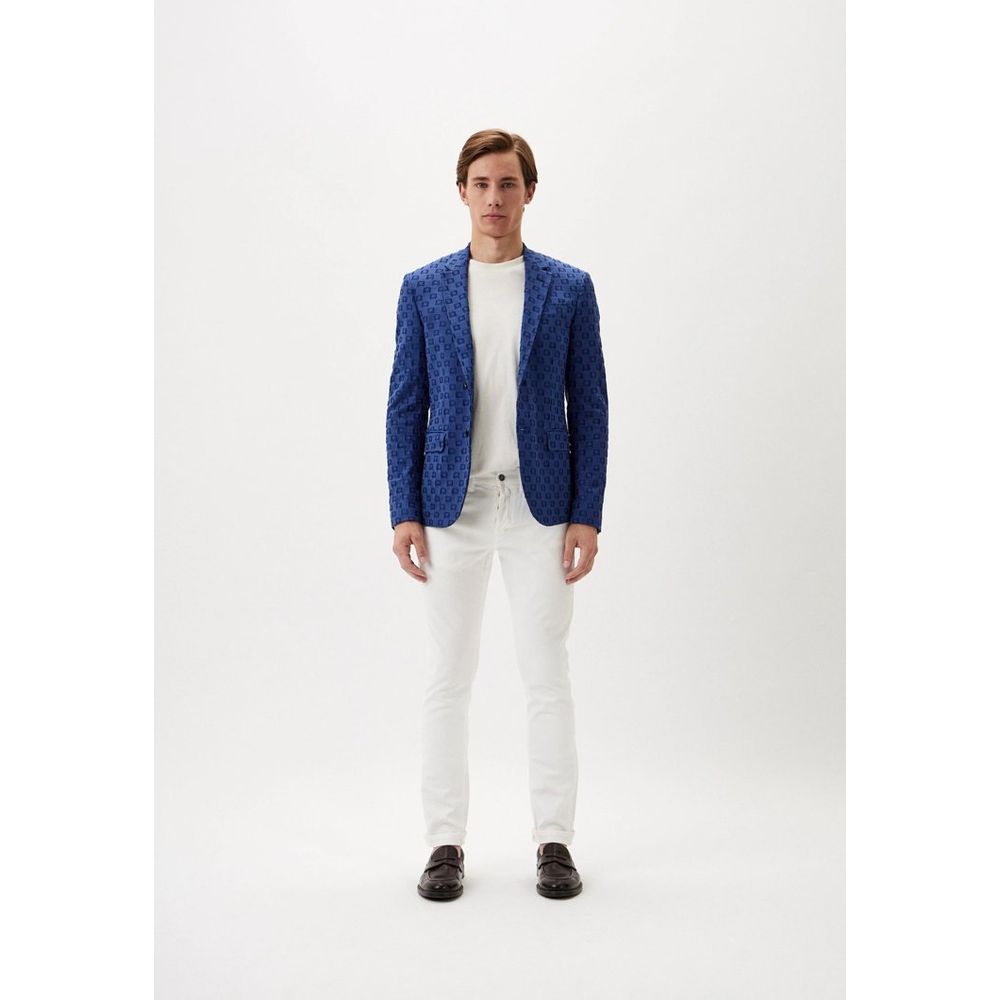 Bikkembergs White Cotton Blazer Bikkembergs