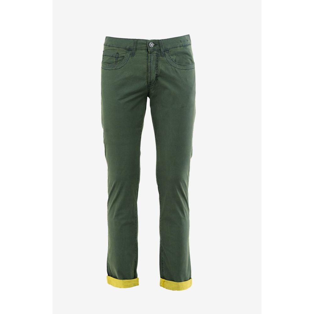 Bikkembergs Bicolor Cotton Casual Pants Bikkembergs