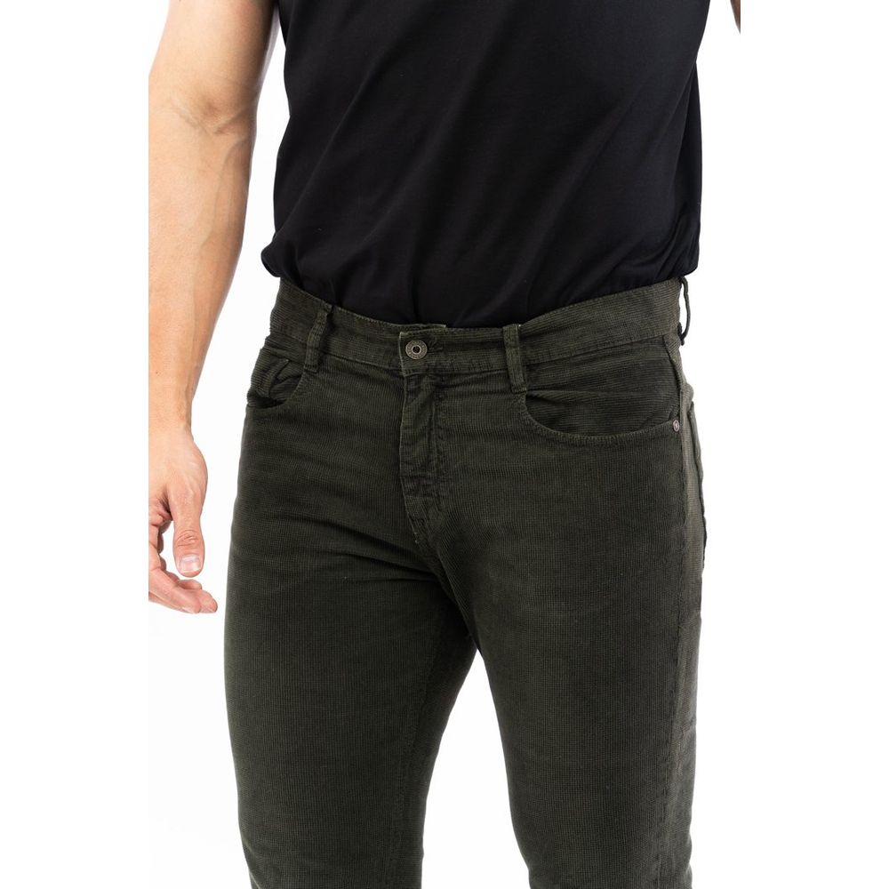 Bikkembergs Bicolor Cotton Casual Pants Bikkembergs
