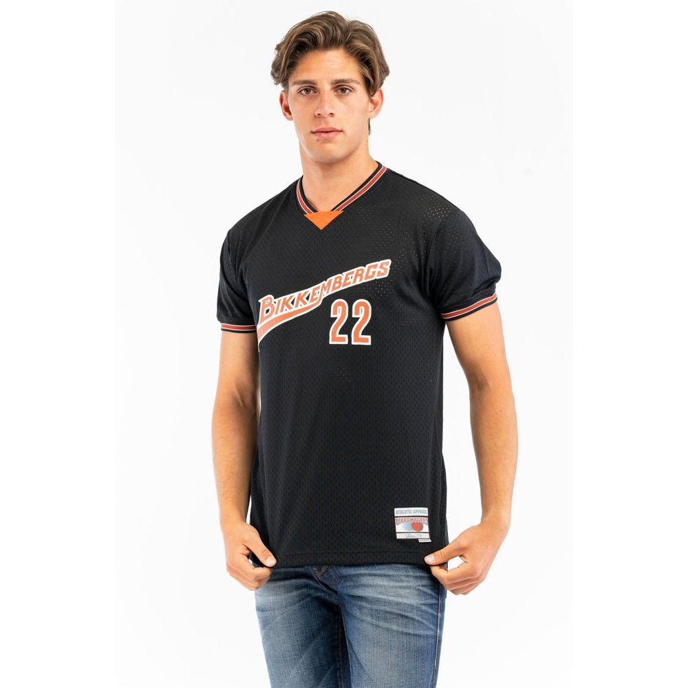 Bikkembergs Black Polyester T-Shirt Bikkembergs