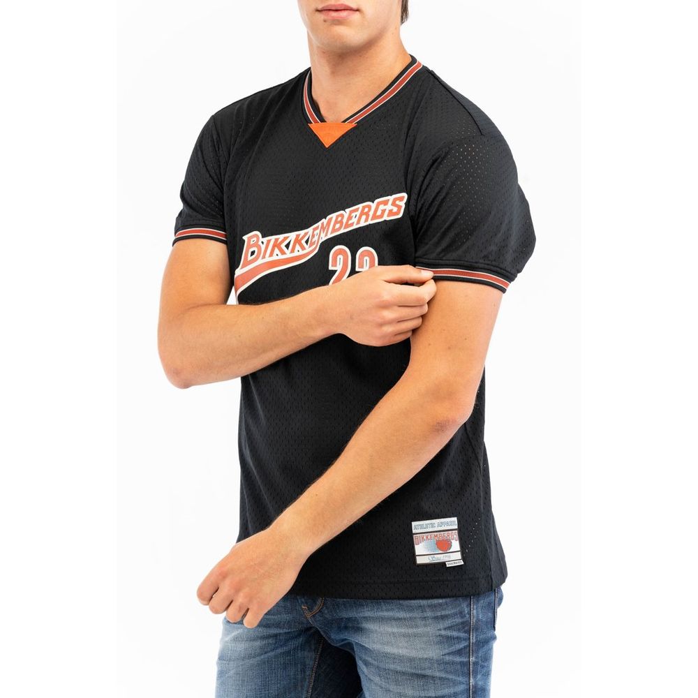 Bikkembergs Black Polyester T-Shirt Bikkembergs