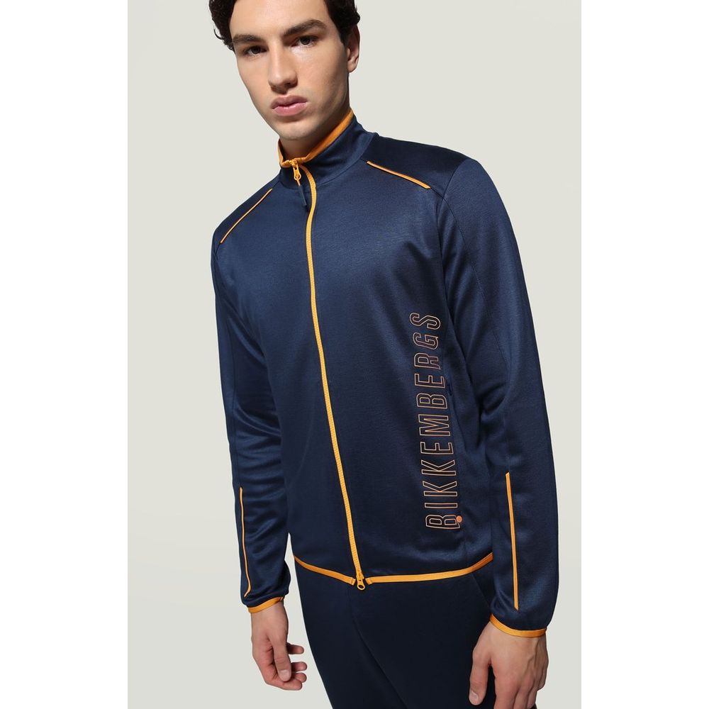 Bikkembergs Blue Cotton Sweatshirt Bikkembergs