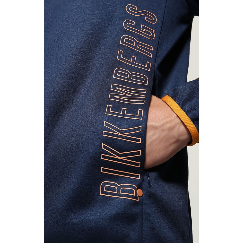 Bikkembergs Blue Cotton Sweatshirt Bikkembergs