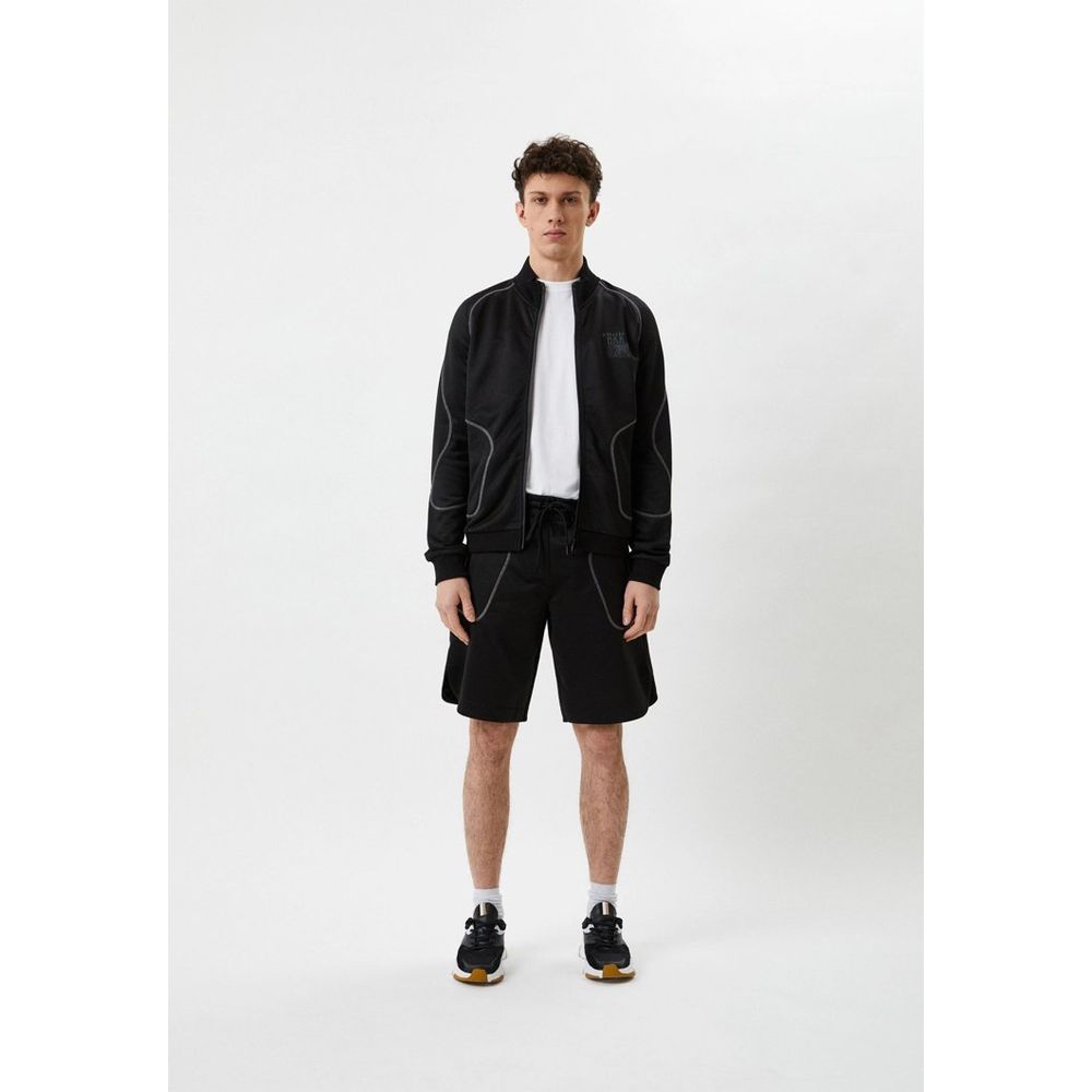 Bikkembergs Black Polyester Sweatshirt Bikkembergs