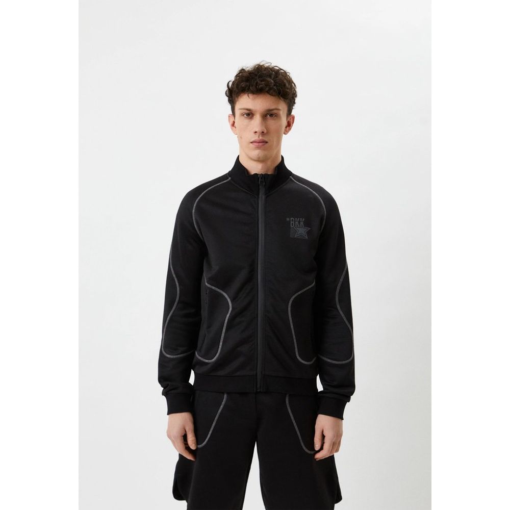Bikkembergs Black Polyester Sweatshirt Bikkembergs