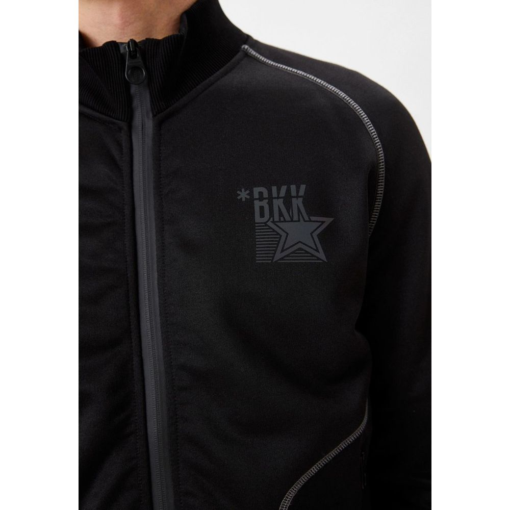 Bikkembergs Black Polyester Sweatshirt Bikkembergs