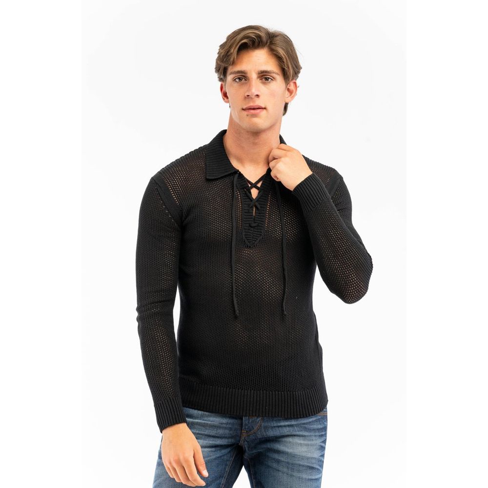 Bikkembergs Black Cotton Polo Shirt Bikkembergs