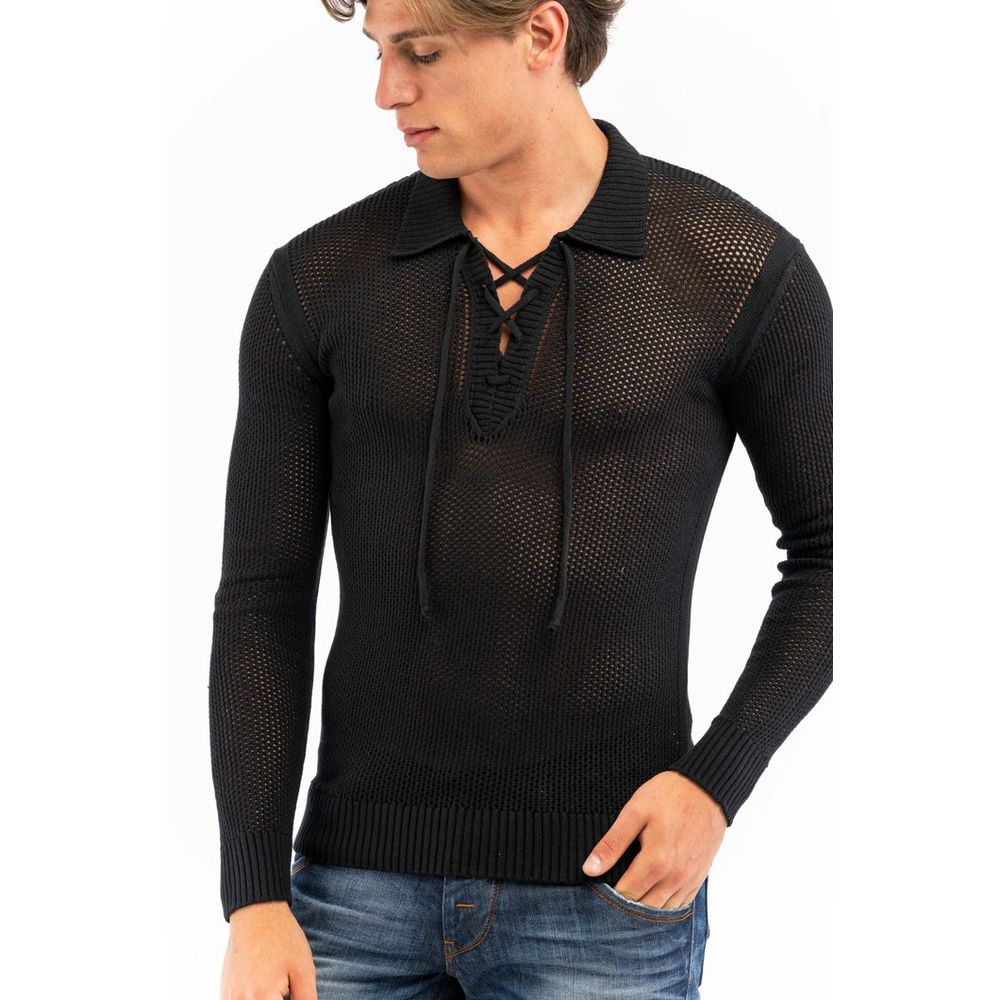 Bikkembergs Black Cotton Polo Shirt Bikkembergs