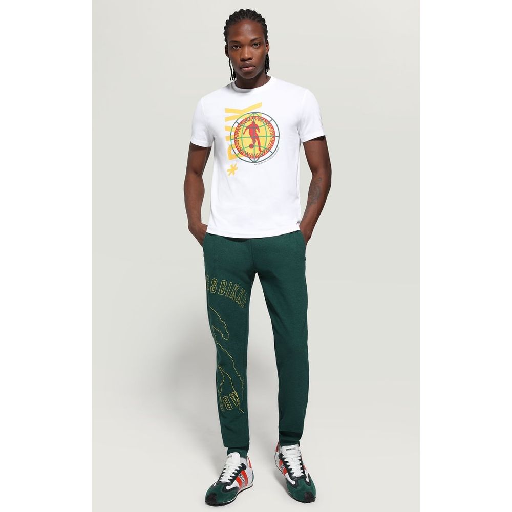 Bikkembergs Bicolor Cotton Joggers Workout Pants Bikkembergs