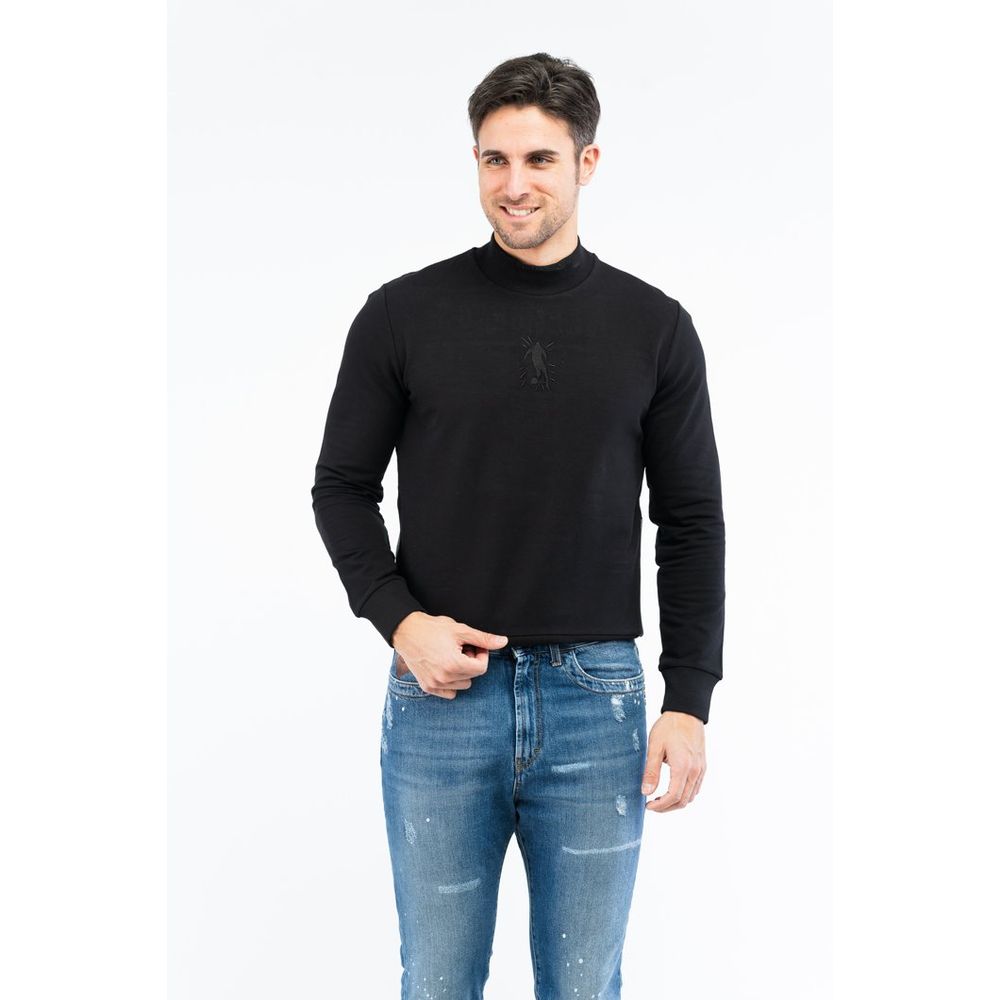 Bikkembergs Gray Cotton Sweatshirt Bikkembergs