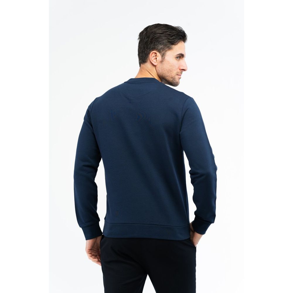 Bikkembergs Blue Cotton Sweatshirt Bikkembergs