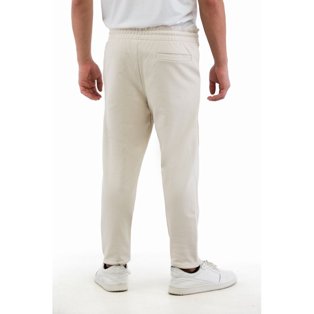 Bikkembergs Beige Cotton Joggers Workout Pants Bikkembergs