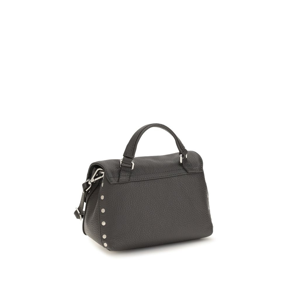 Zanellato Gray Calf Leather Bos Taurus Handbag Zanellato