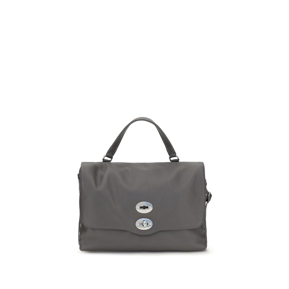 Zanellato Gray Calf Leather Bos Taurus Handbag Zanellato