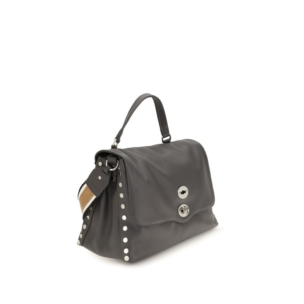 Zanellato Gray Calf Leather Bos Taurus Handbag Zanellato