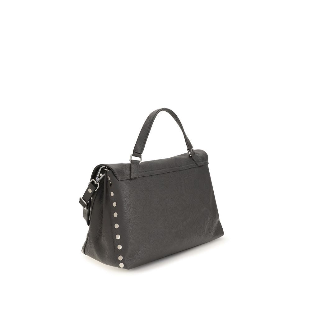 Zanellato Gray Calf Leather Bos Taurus Handbag Zanellato