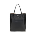 Zanellato black calf leather Bos Taurus shoulder bag with sleek design and top handle, detailed stitching, and gold-tone hardware.