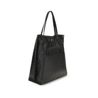 Zanellato black calf leather Bos Taurus shoulder bag with sleek design and gold-tone hardware.