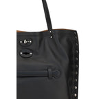 Zanellato black calf leather Bos Taurus shoulder bag with sleek design and silver hardware, featuring a spacious interior and adjustable strap.