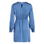 Vila Clothes Blue Polyester Short Dress Vila Clothes