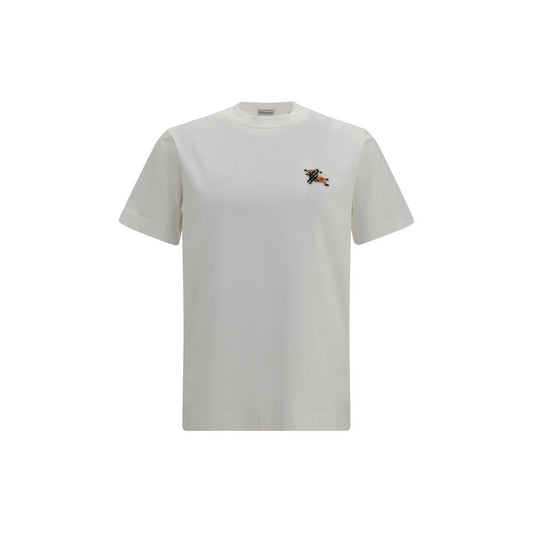 Burberry White Cotton T-Shirt Burberry
