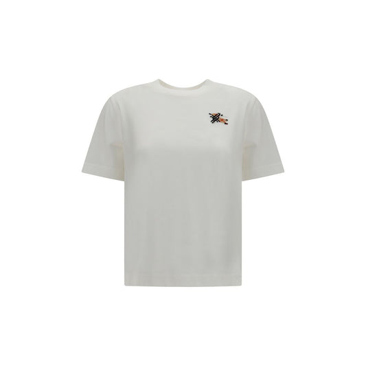 Burberry White Cotton T-Shirt Burberry