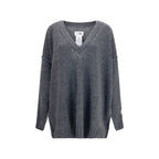 MM6 Gray Marabou Sweatshirt MM6