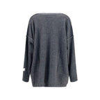 MM6 Gray Marabou Sweatshirt MM6