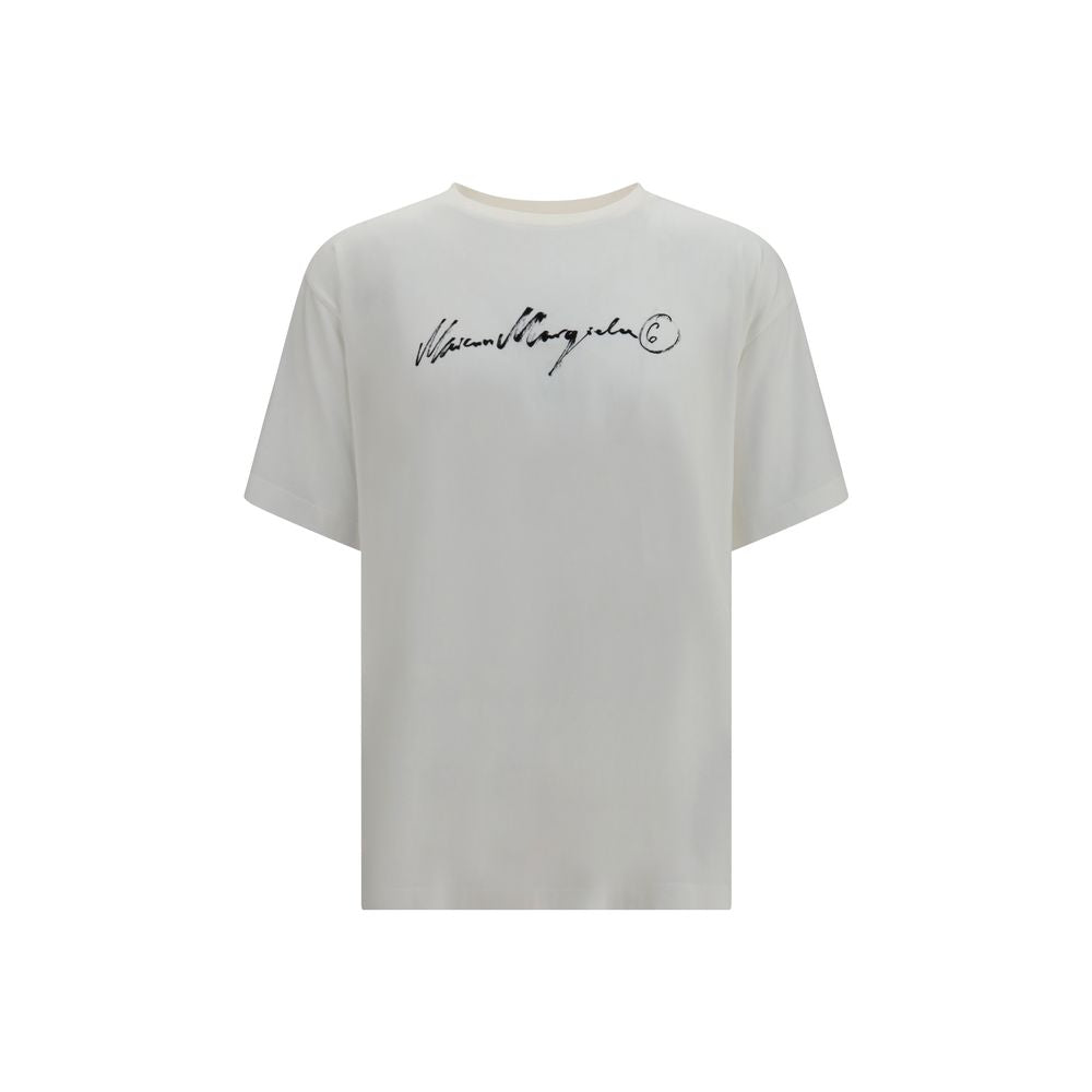 MM6 White Cotton T-Shirt MM6