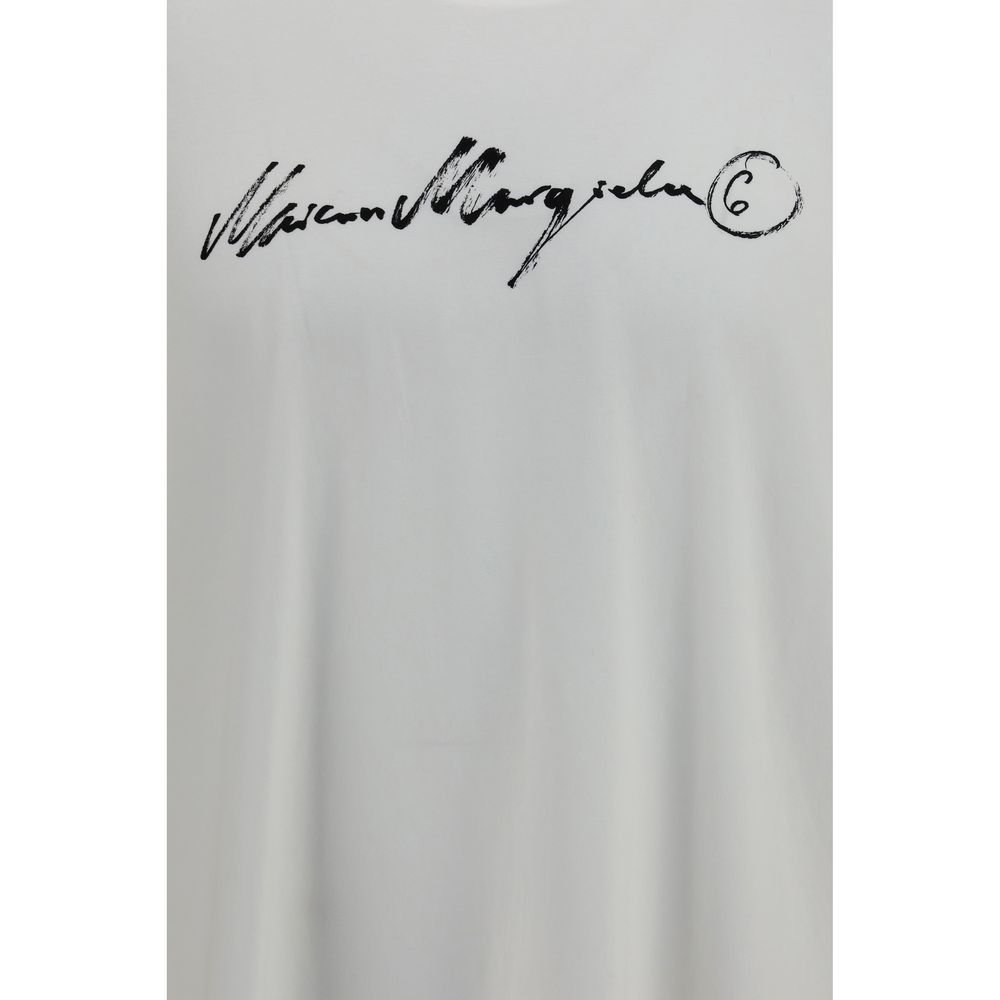 MM6 White Cotton T-Shirt MM6