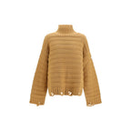 MM6 Beige Wool Oves Aries Turtleneck MM6