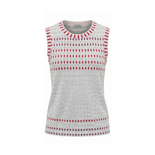 Malo Grey Silk Women Sweater Malo