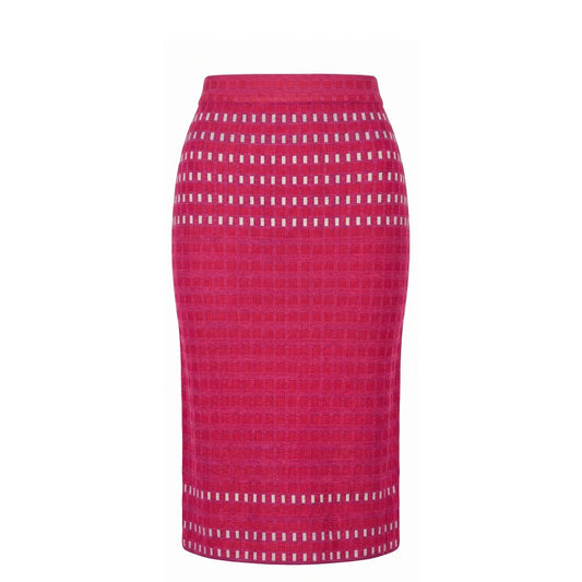 Malo Purple Silk Women Skirt Malo