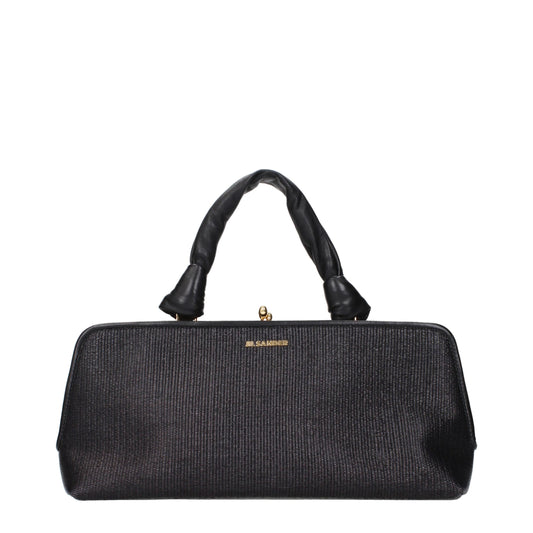 Jil Sander Black Raffia Handbag Jil Sander