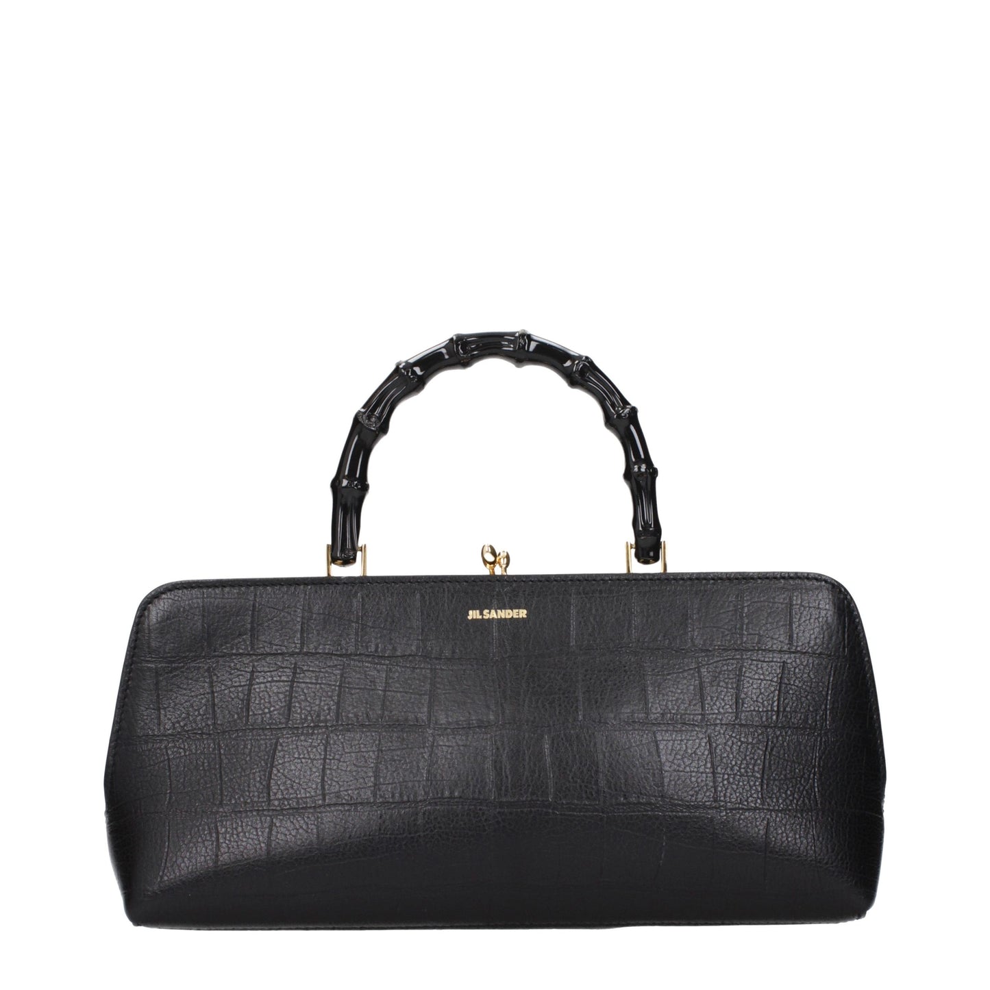 Jil Sander Black Leather Handbag Jil Sander