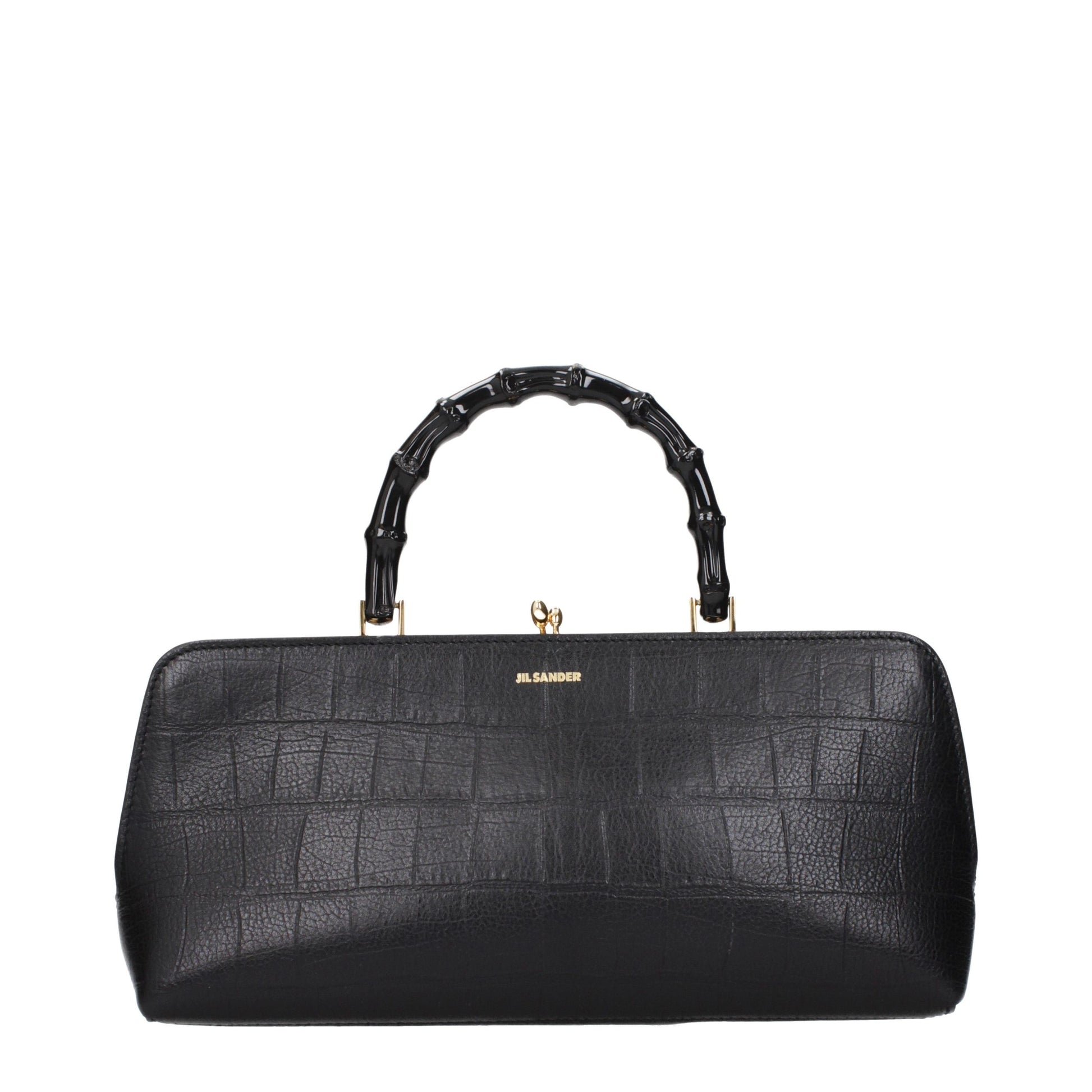 Jil Sander Black Leather Handbag Jil Sander