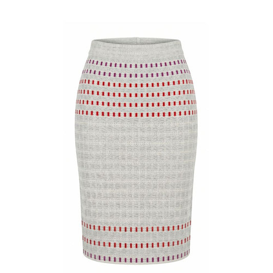 Malo Grey Silk Women Skirt Malo