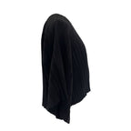 Black cotton women's sweater by Malo, featuring a cozy fit and classic design.