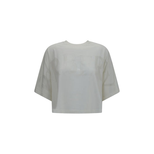 Burberry White Cotton T-Shirt Burberry
