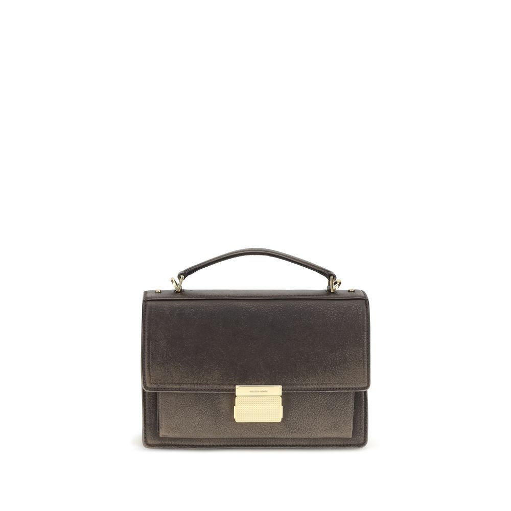 Golden Goose Brown Calf Leather Bos Taurus Handbag Golden Goose