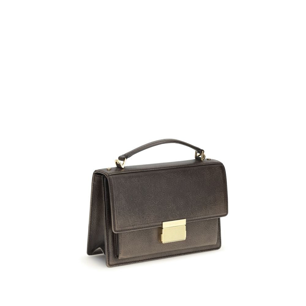 Golden Goose Brown Calf Leather Bos Taurus Handbag Golden Goose