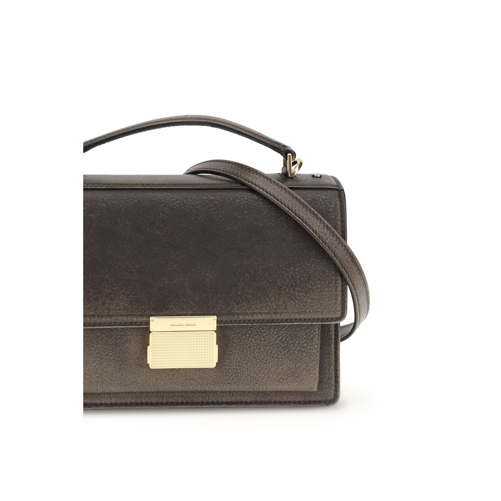 Golden Goose Brown Calf Leather Bos Taurus Handbag Golden Goose