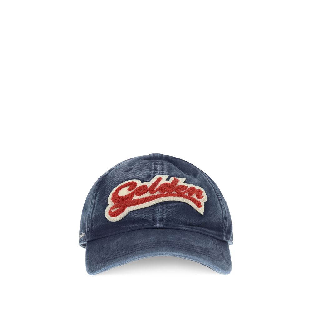 Golden Goose Blue Cotton Cap Baseball Hat Golden Goose