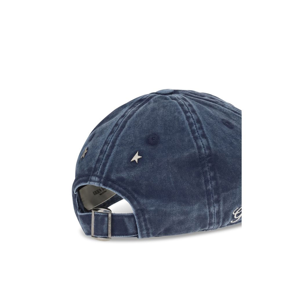 Golden Goose Blue Cotton Cap Baseball Hat Golden Goose